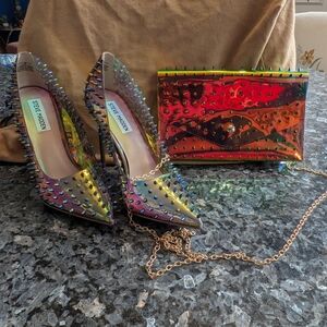 Steve Madden Iridescent Spike-Studded Women's Bag
